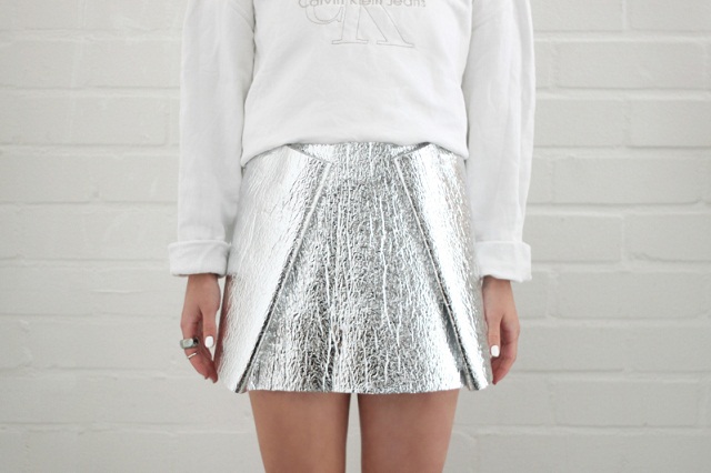 love aesthetics diy foil skirt1