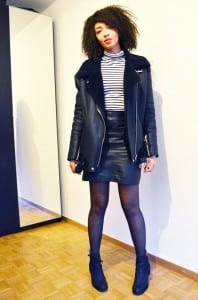 mercredie-blog-mode-geneve-suisse-mariniere-jupe-cuir-leather-skirt-pistol-acne-boots-acne-shearling-jacket-ersatz-stylenanda