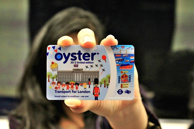 The new Oyster Card. Transportation for London. Underground, Bus, Tram.