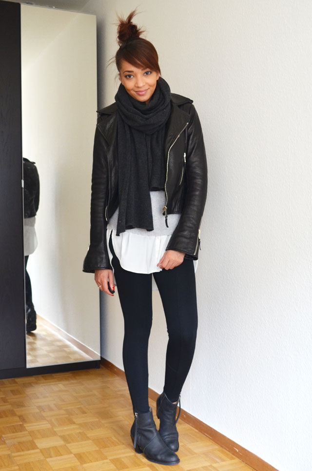 mercredie-blog-mode-geneve-suisse-fashion-blogger-zara-pistol-acne-look-outfit-american-apparel-legging-harlem-balenciaga-perfecto-biker-jacket-cuir-leather-black-silver-zips-zippers-argent3