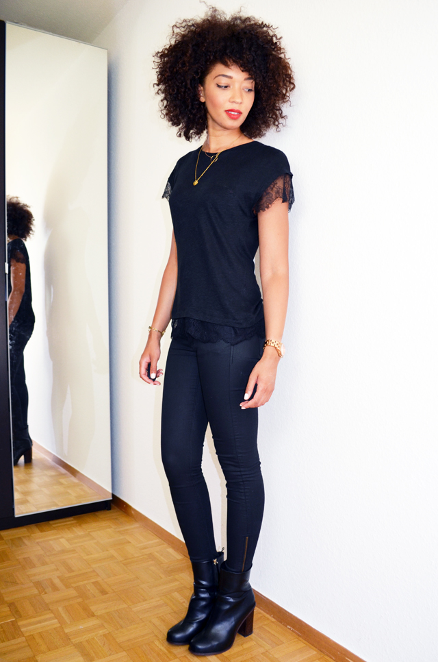 mercredie-blog-mode-bloggeuse-geneve-suisse-slim-all-black-boots-h&m-top-dentelle-zara-afro-natural-hair-nappy