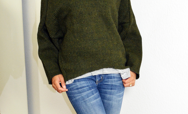mercredie-blog-mode-pull-margaux-lonnberg-viktor-kaki-vert-jean-slim-t-shirt-marin-zara2
