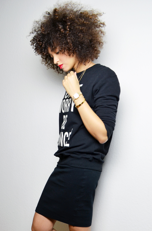 mercredie-blog-mode-geneve-sweat-shirt-sheinside-dont-worry-be-yonce-beyonce-curly-afro-natural-curls-hair-cartier-love-bracelet